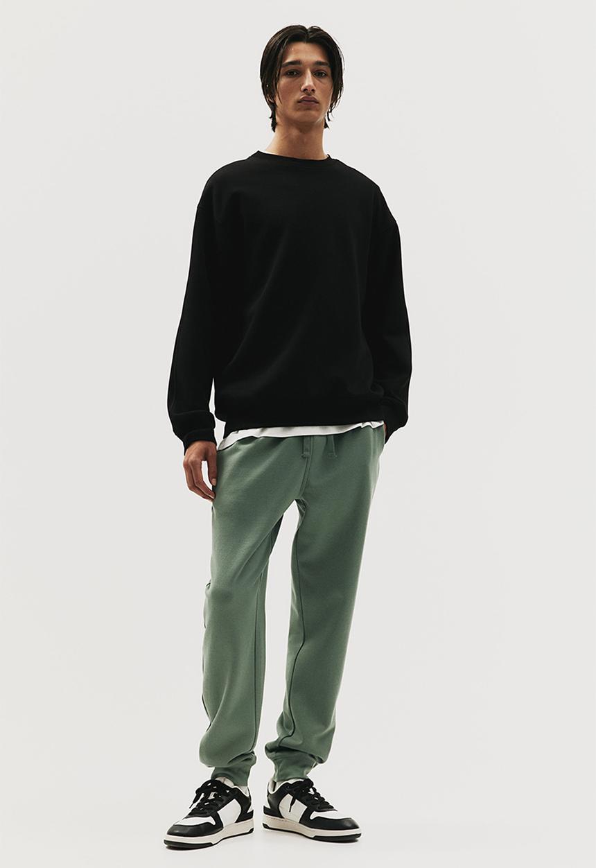 H&M - Regular fit sweatpants - khaki green