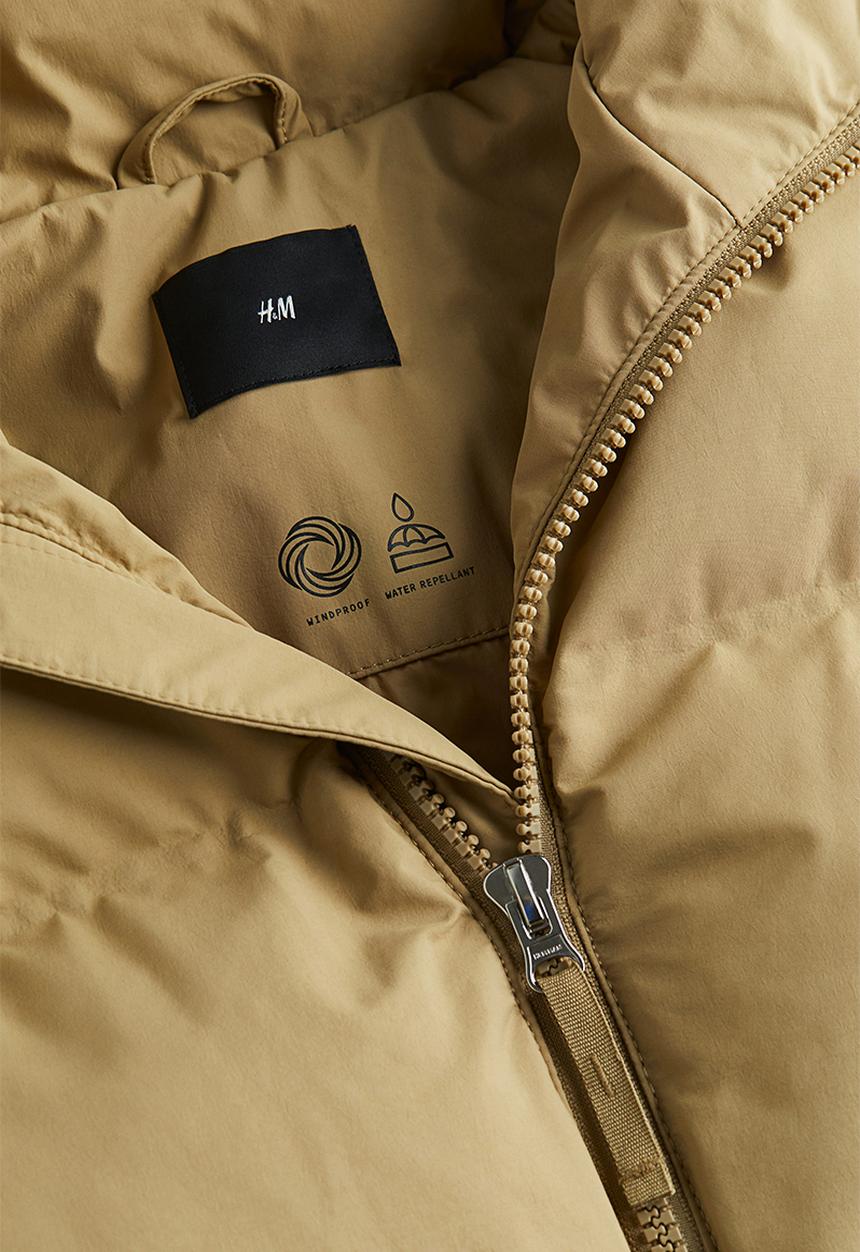 H&M - Water-repellent puffer gilet - beige