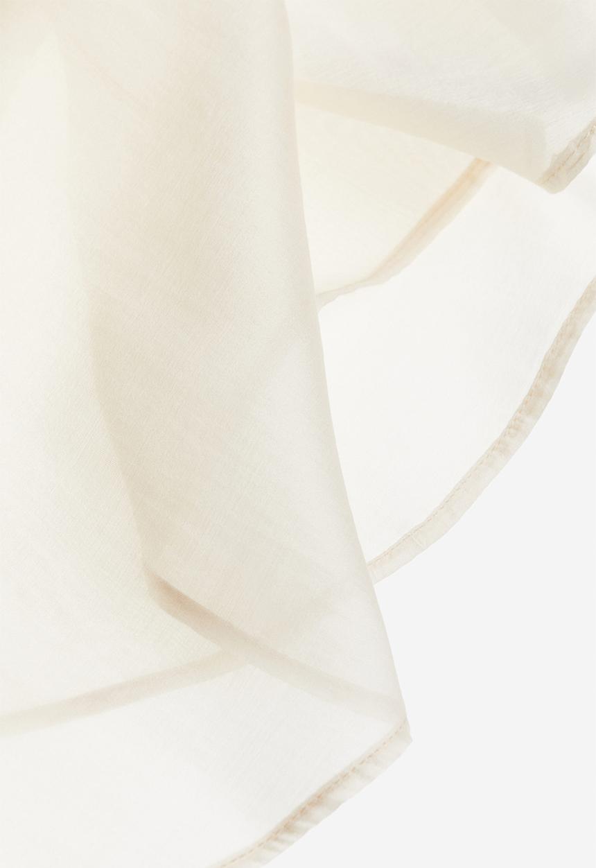 H&M - Tie-neck blouse - light beige