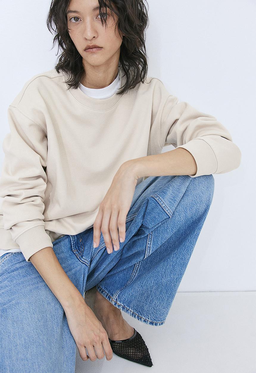 H&M - Sweatshirt - light beige