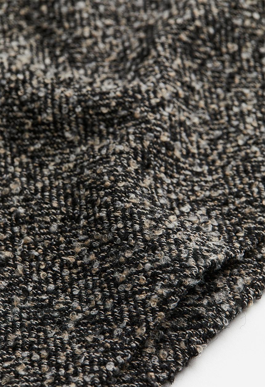 H&M - Textured mini skirt - dark grey
