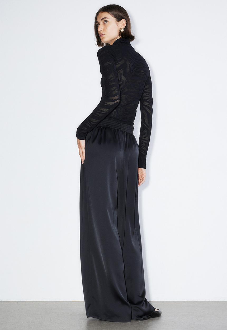 H&M - Wide trousers - black