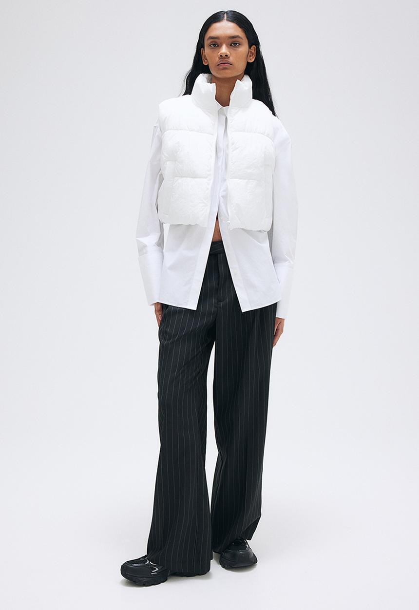H&M - Puffer gilet - white
