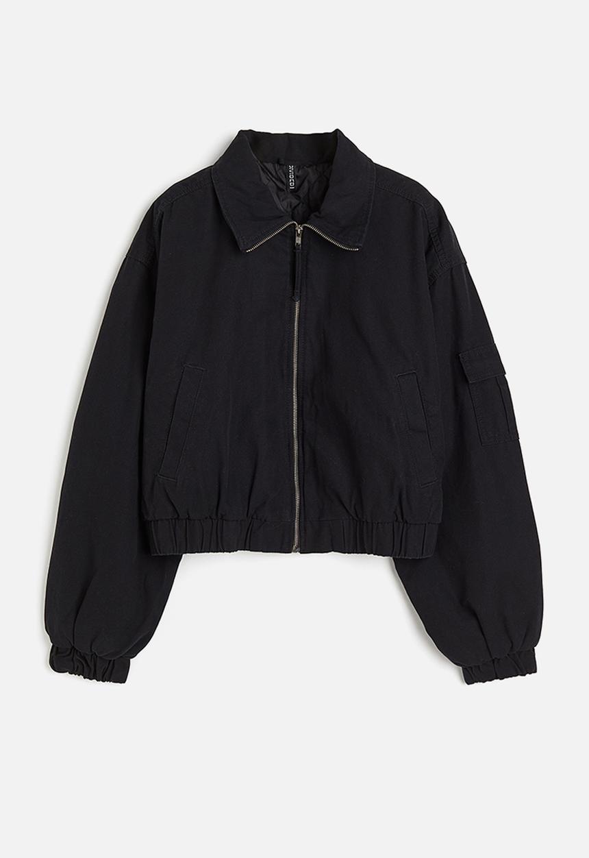 H&M - Padded bomber jacket - black