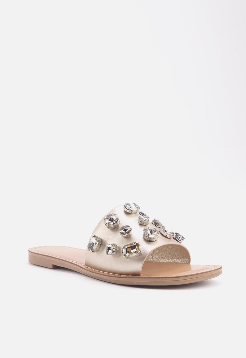 Nine West - Merma slip on sandal - gold