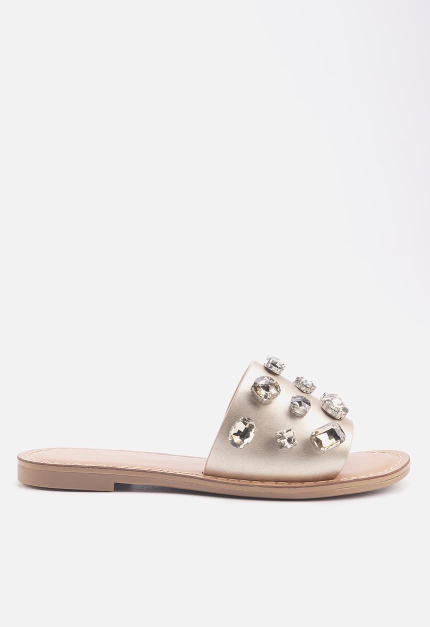 Nine West - Merma slip on sandal - gold