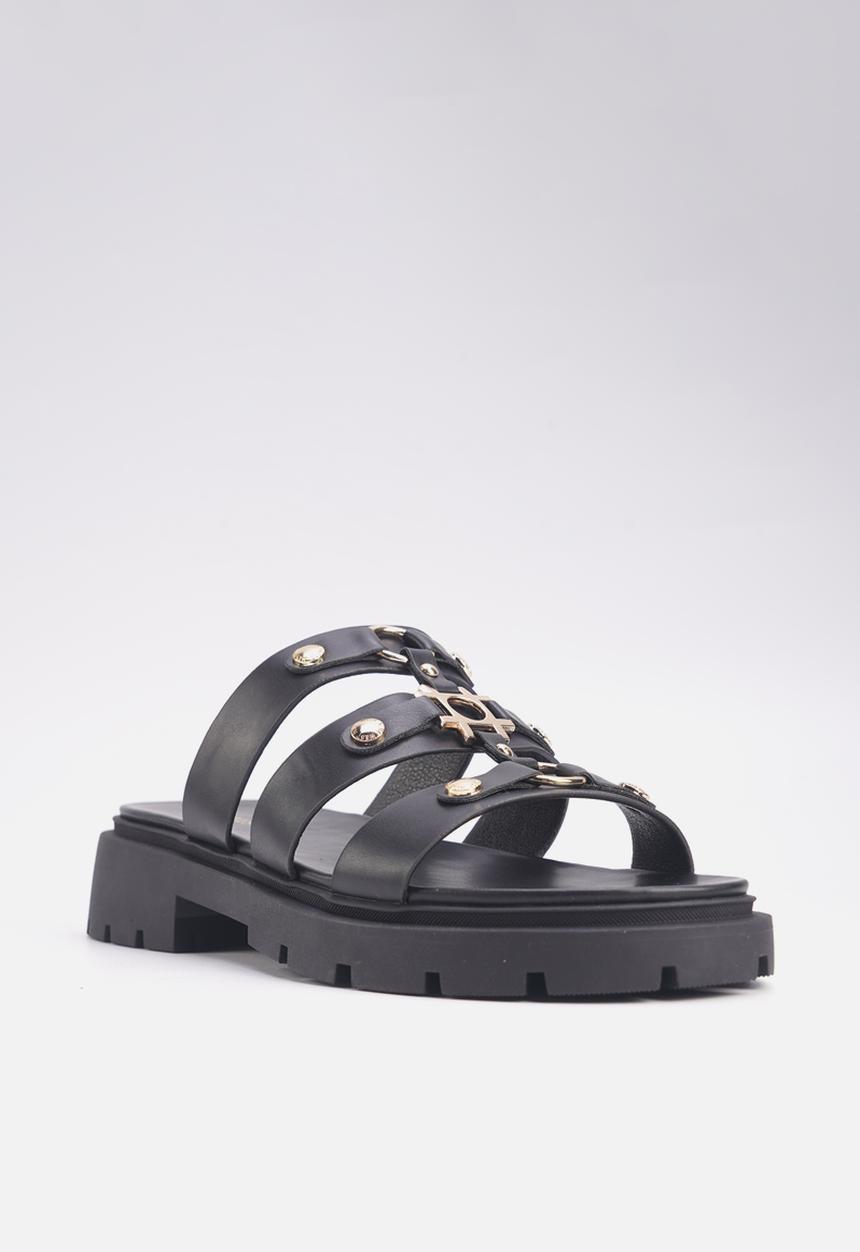 Nine West - Mint slip on sandal - black