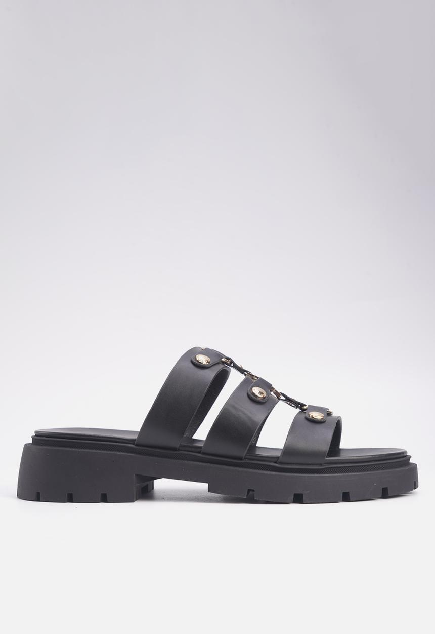 Nine West - Mint slip on sandal - black