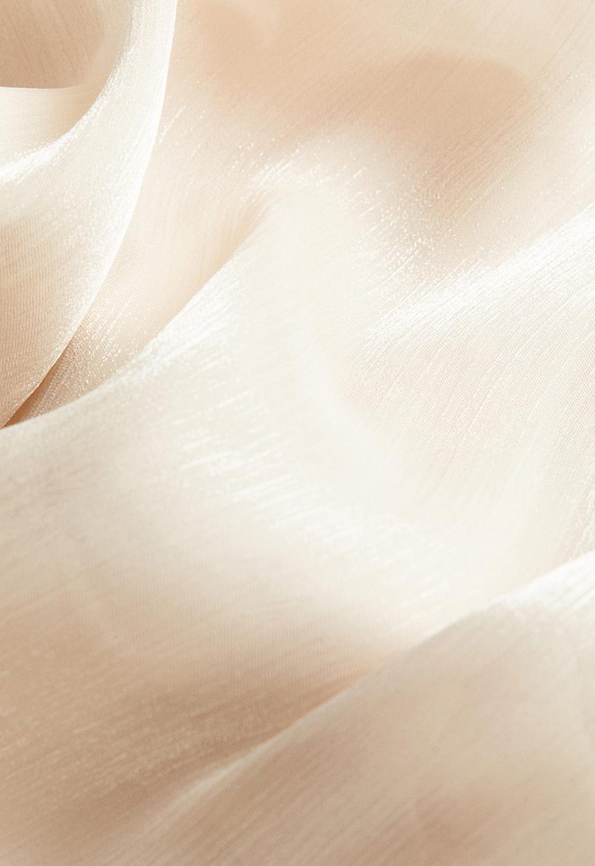 H&M - Satin halterneck top - light beige