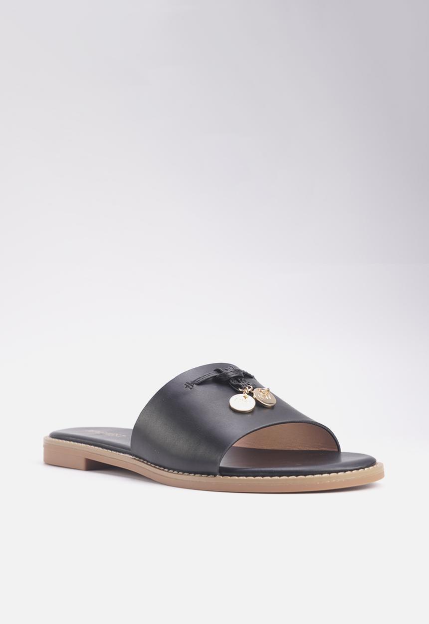 Nine West - Wollon slip on sandal - black