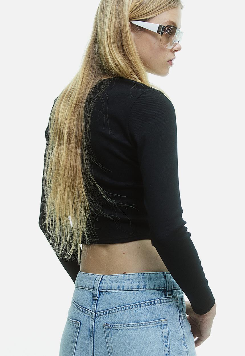 H&M - Ribbed top - black