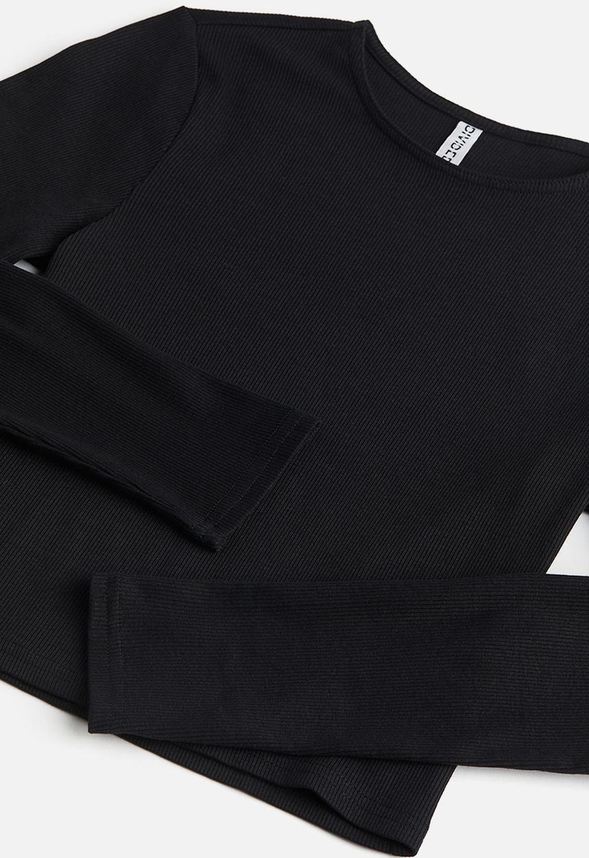 H&M - Ribbed top - black