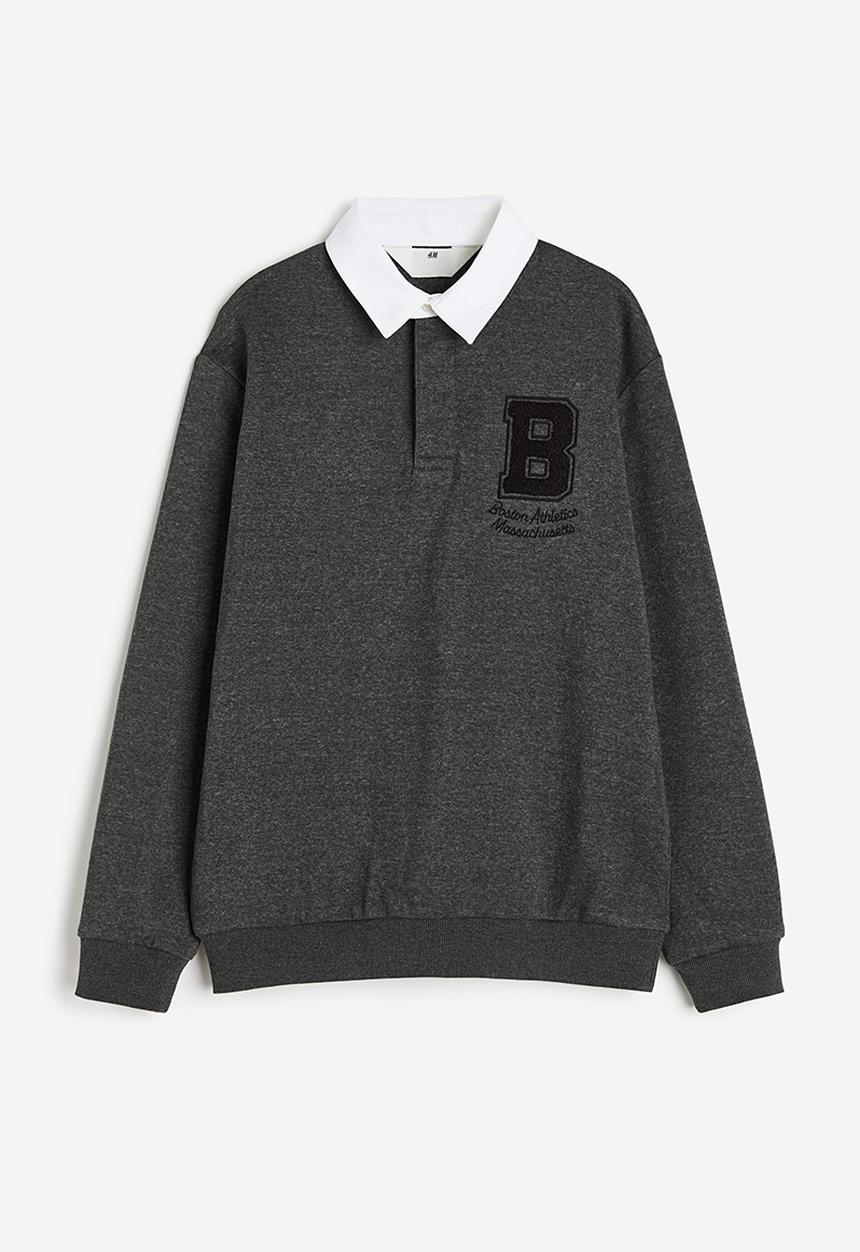 H&M - Rugby shirt - dark grey/boston athletics 