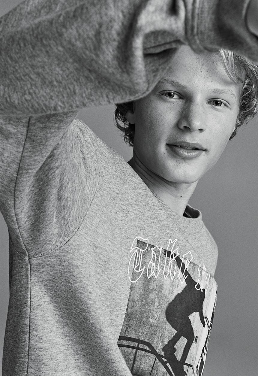 H&M - Sweatshirt - grey marl/take it easy