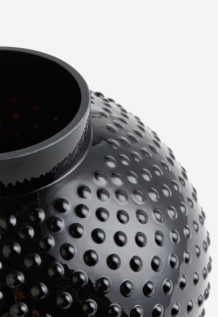 H&M - Glass vase - black