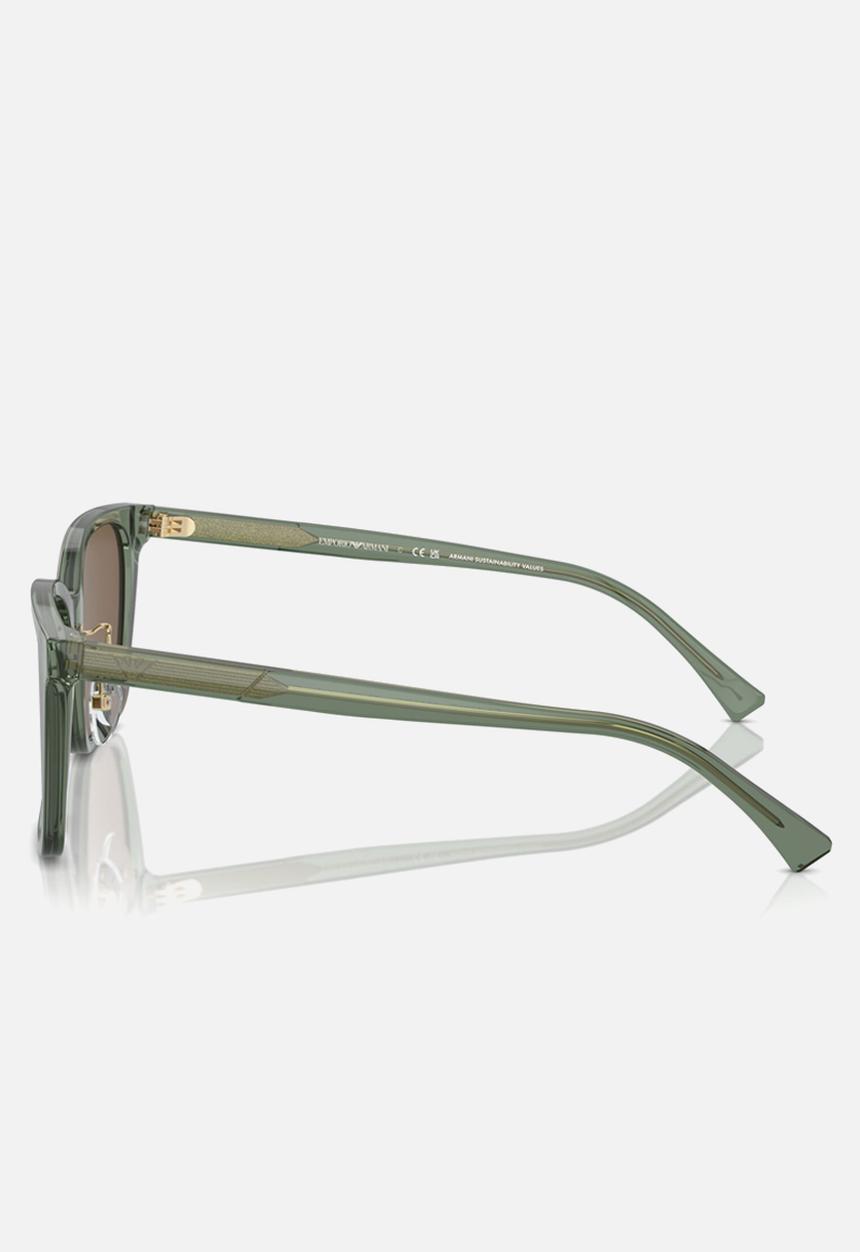 Emporio Armani - 0EA4226D Square - Shiny Transparent Green