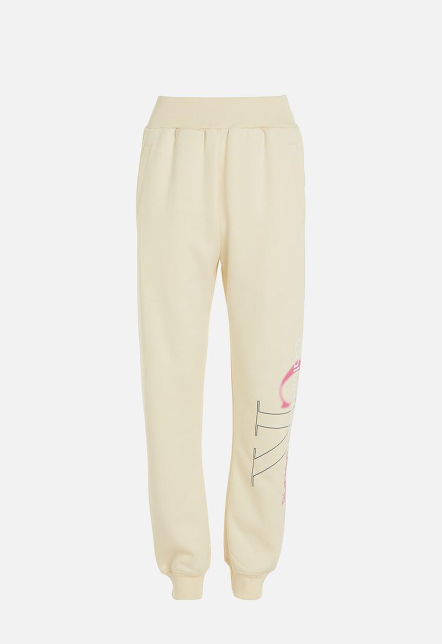 Calvin Klein - Bold monologo cuffed pants - vanilla