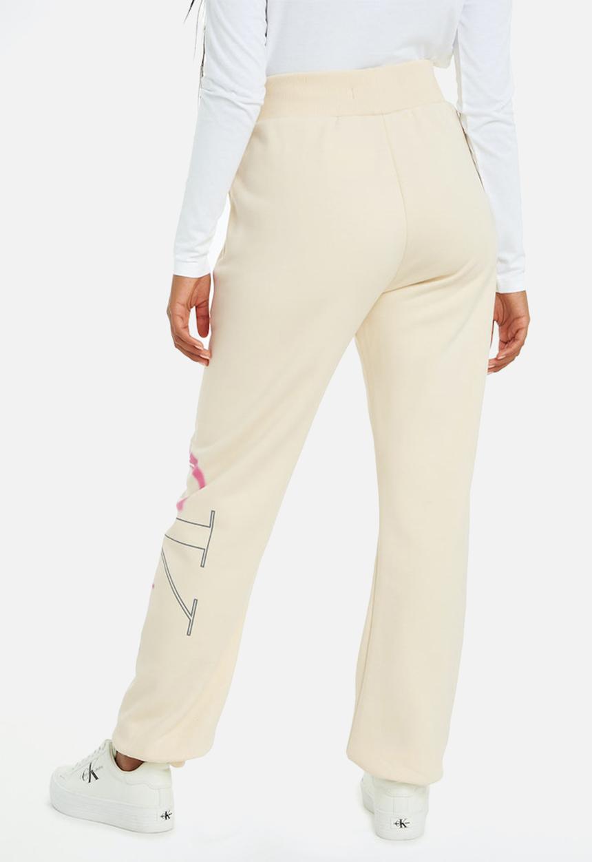 Calvin Klein - Bold monologo cuffed pants - vanilla