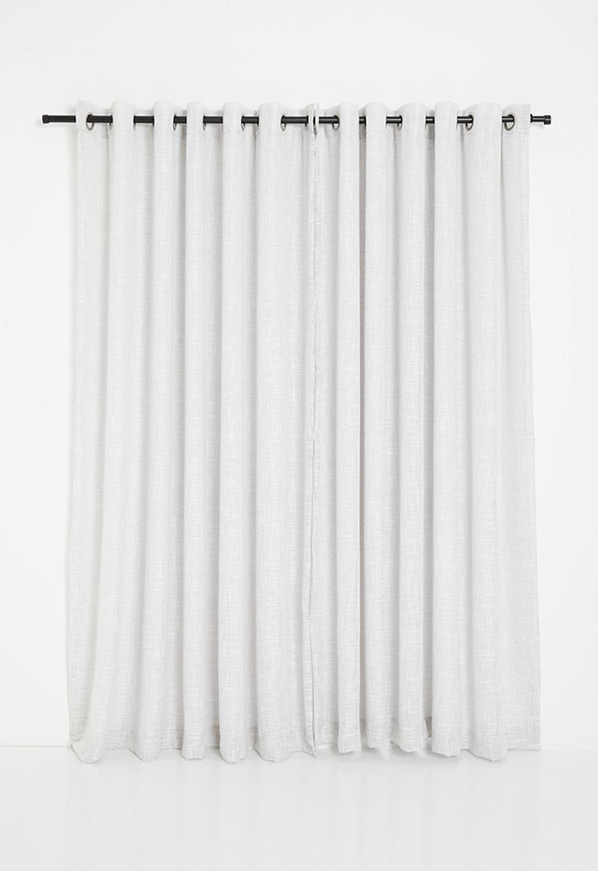 Sixth Floor - Horizon Slub Lined Eyelet Curtain - Natural