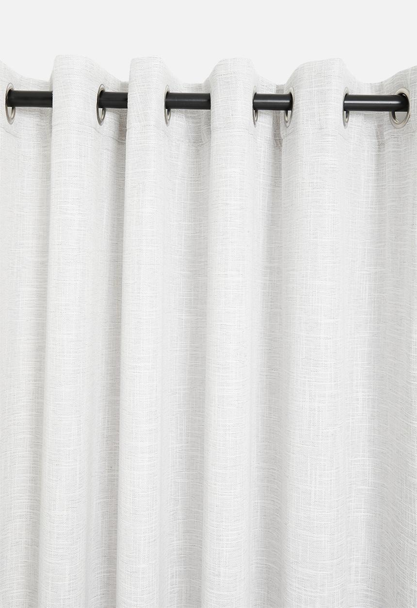 Sixth Floor - Horizon Slub Lined Eyelet Curtain - Natural