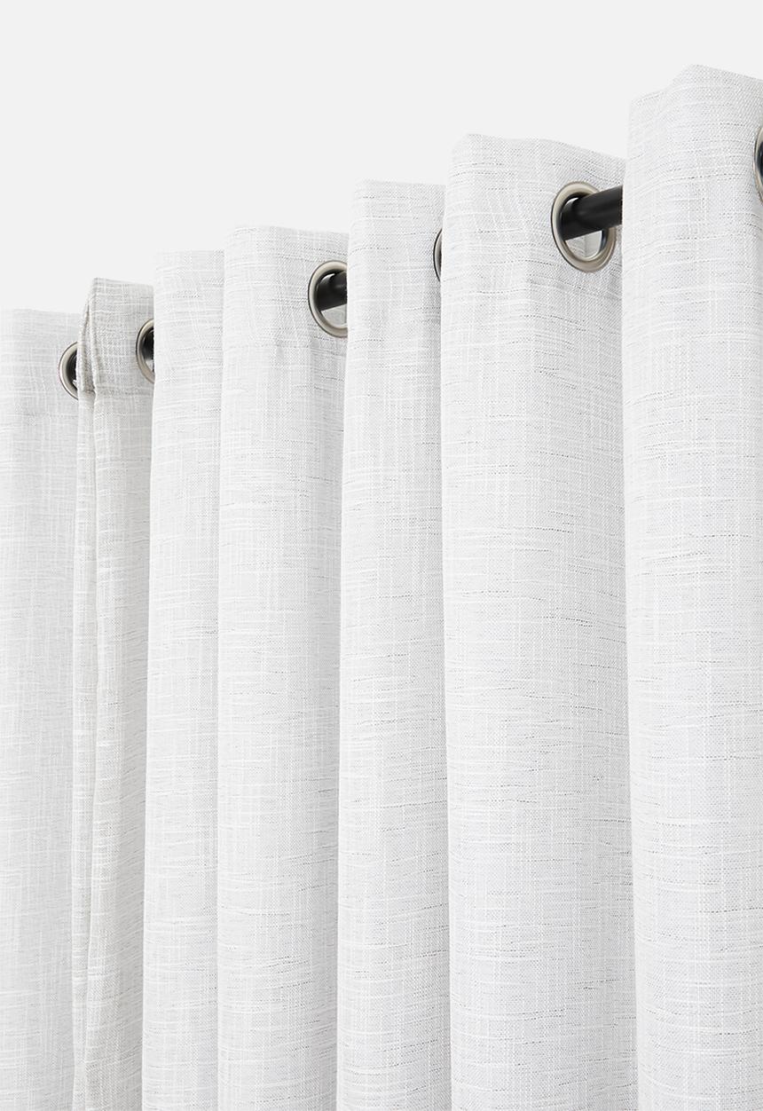 Sixth Floor - Horizon Slub Lined Eyelet Curtain - Natural