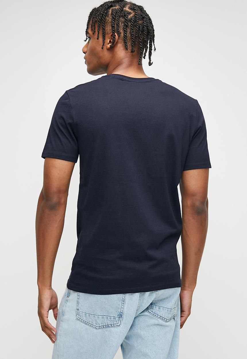 GUESS - Cn short sleeve original logo tee - smart blue