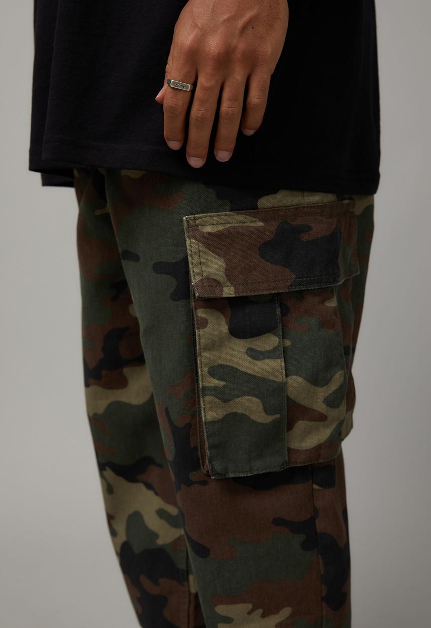 Factorie - Half Half Straight Cargo Pant - Camo