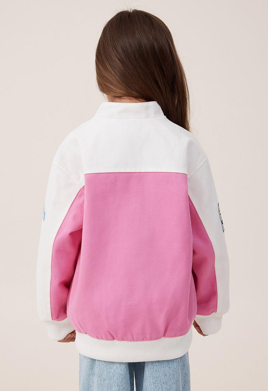 Cotton On - License moto jacket - lcn mat barbie/pink gerbera