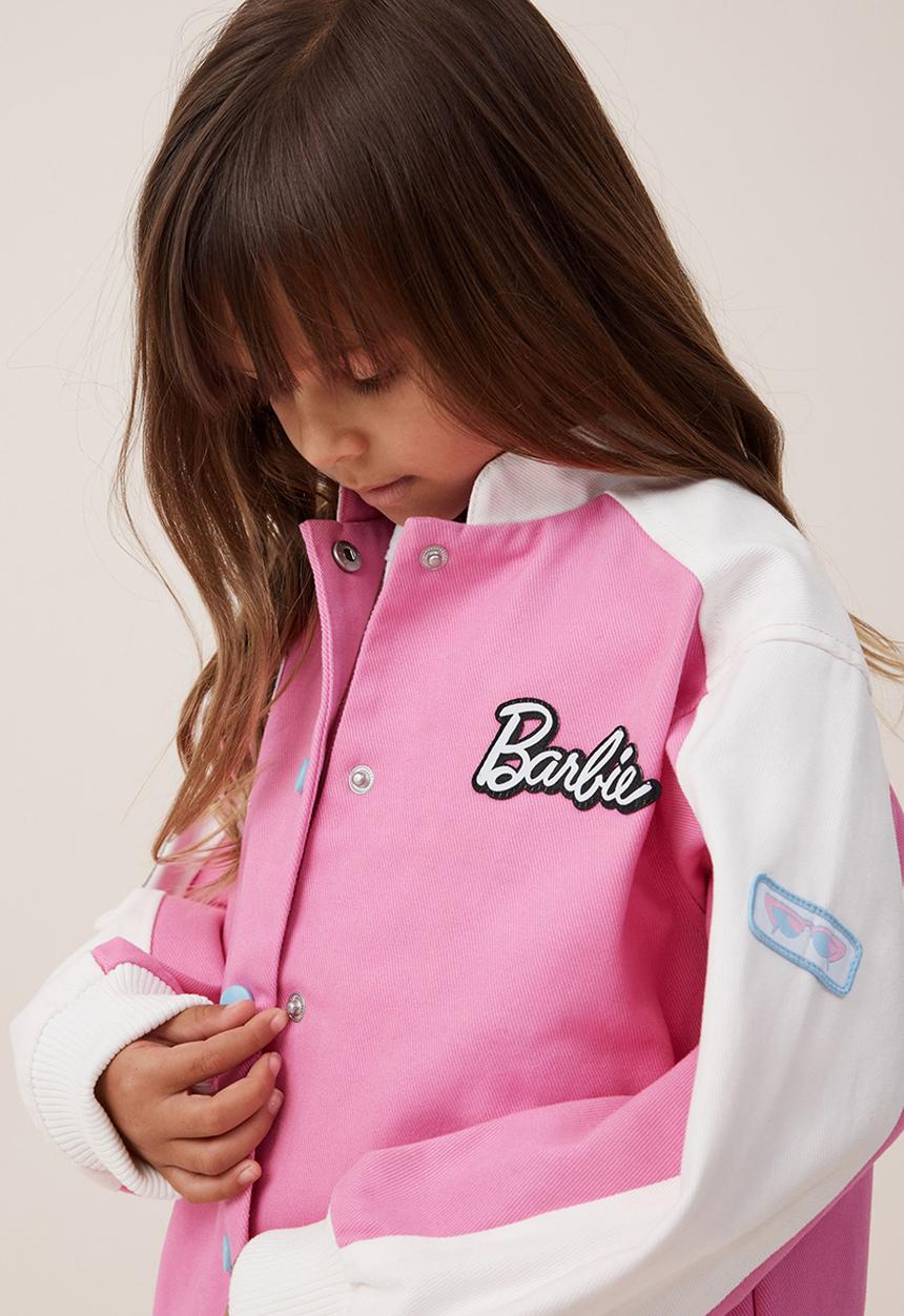 Cotton On - License moto jacket - lcn mat barbie/pink gerbera