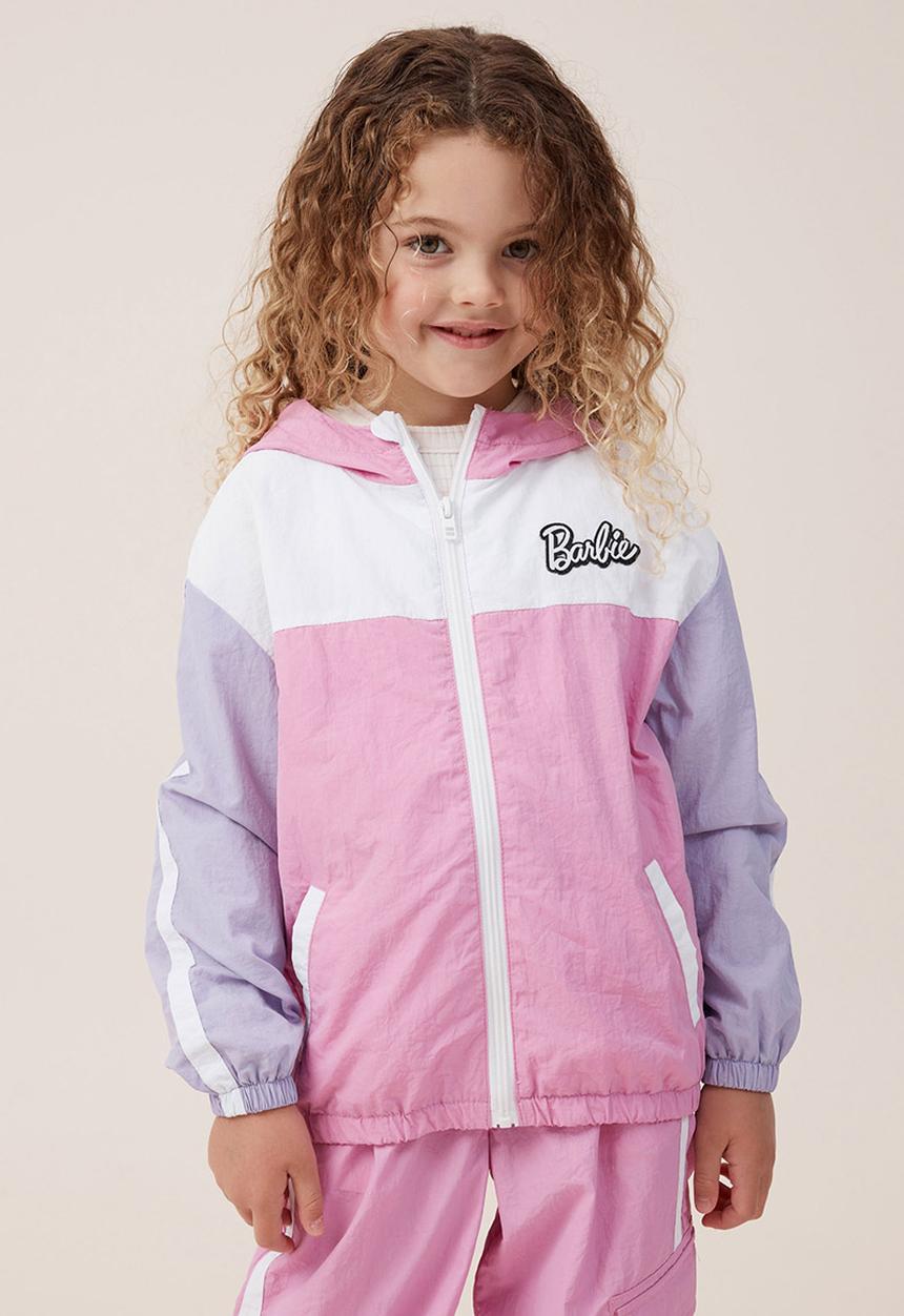 Cotton On - License spray jacket - lcn mat barbie/pink gerbera