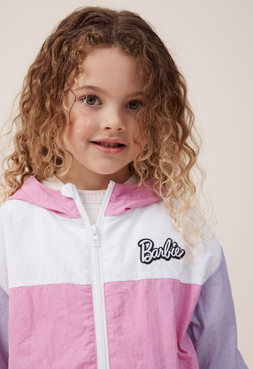 Cotton On - License spray jacket - lcn mat barbie/pink gerbera