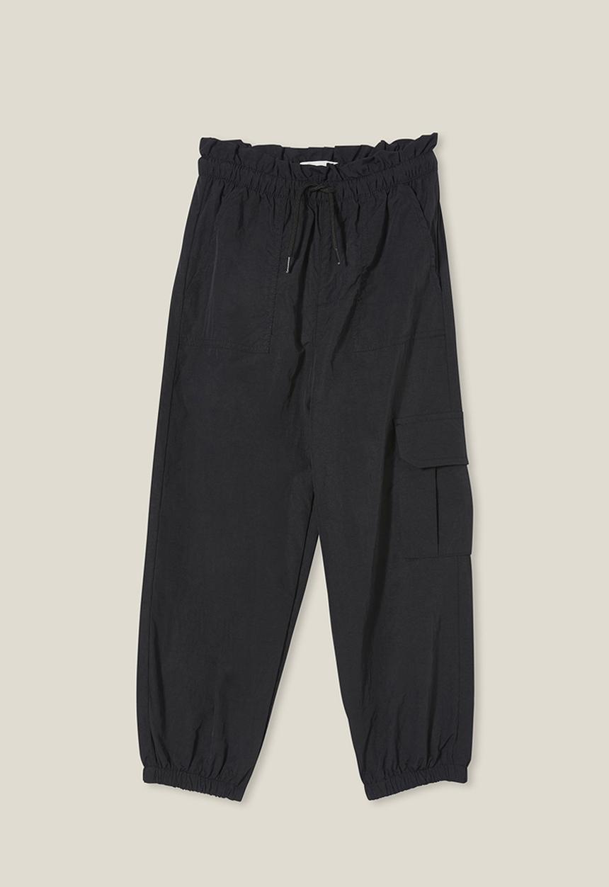 Cotton On - Brittany parachute pant - black