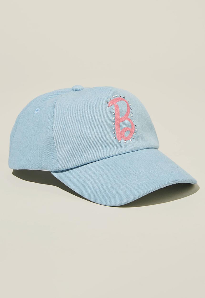 Cotton On - Kids licensed cap - lcn mat barbie/light denim