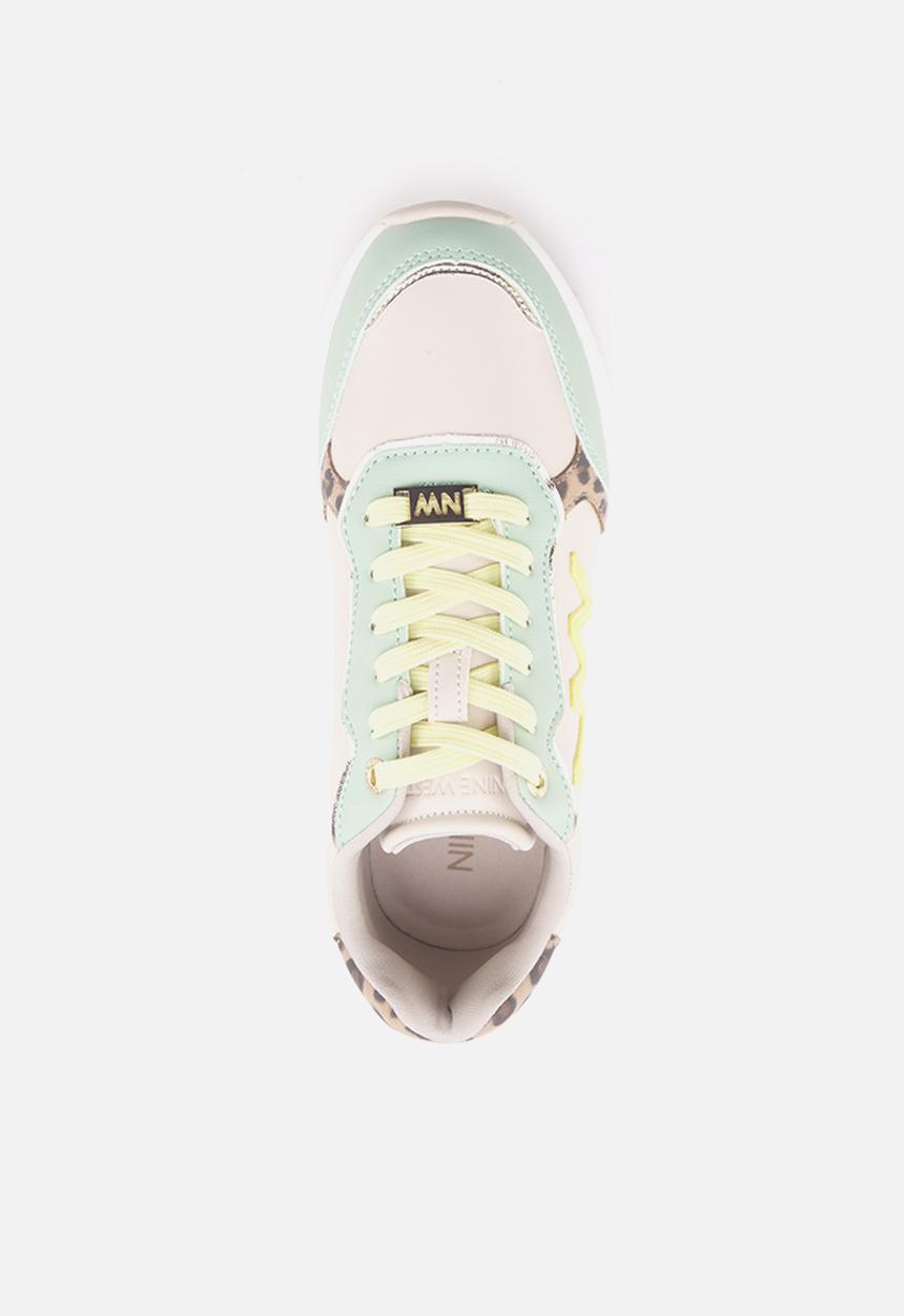 Nine West - Relove logo lace up sneaker - green