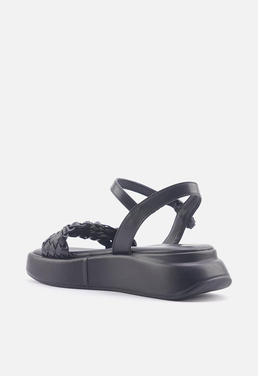 Nine West - Valey platform ankle strap sandal - black
