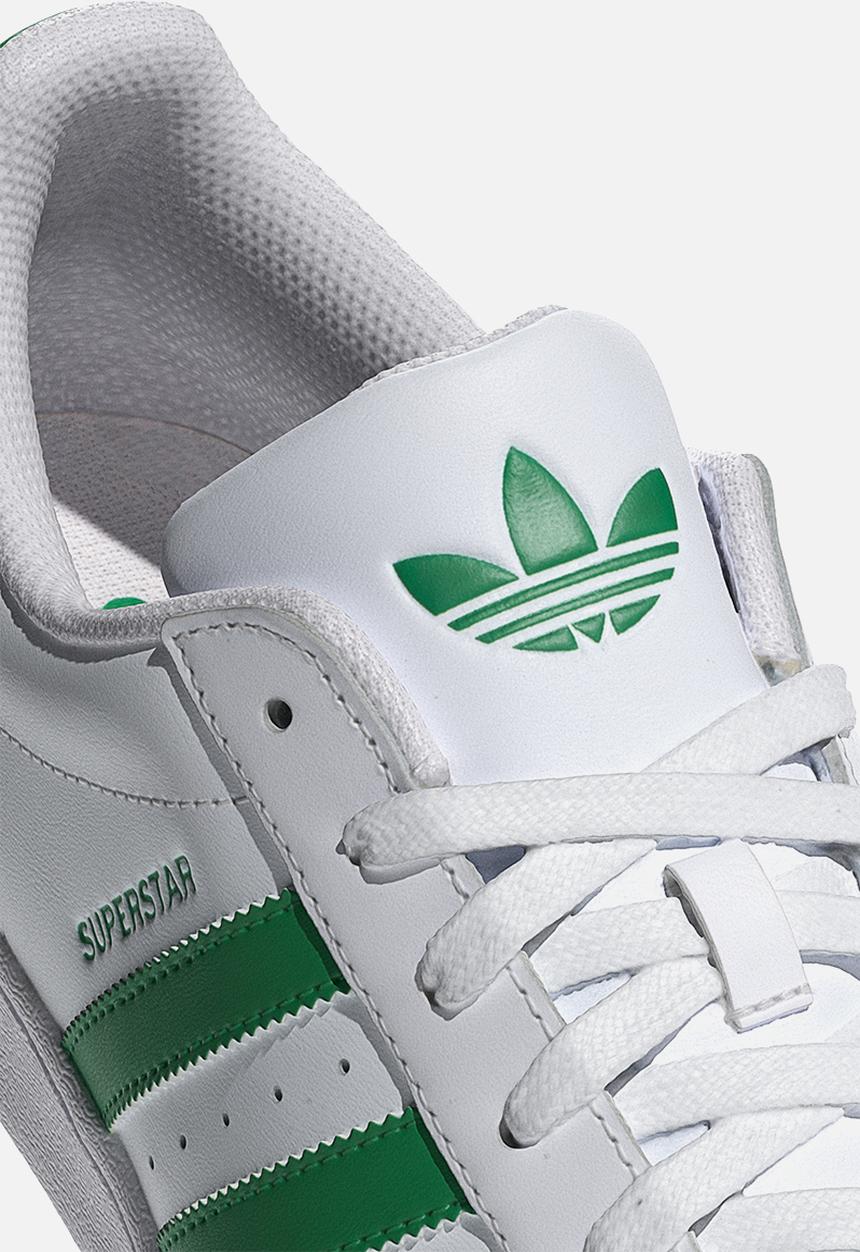 adidas gazelle silver green womens Superstar II Mens Lifestyle Shoes (Cloud White/Collegiate Green/White) main image 1