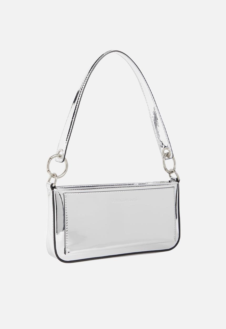 Calvin Klein - Sculpted shoulder pouch25 mono - silver