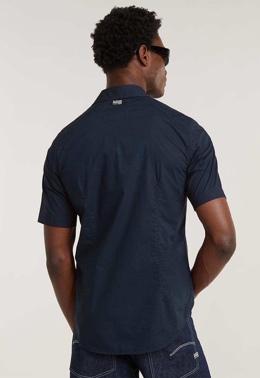 G-STAR - G4a slim shirt short sleeve manor poplin - salute