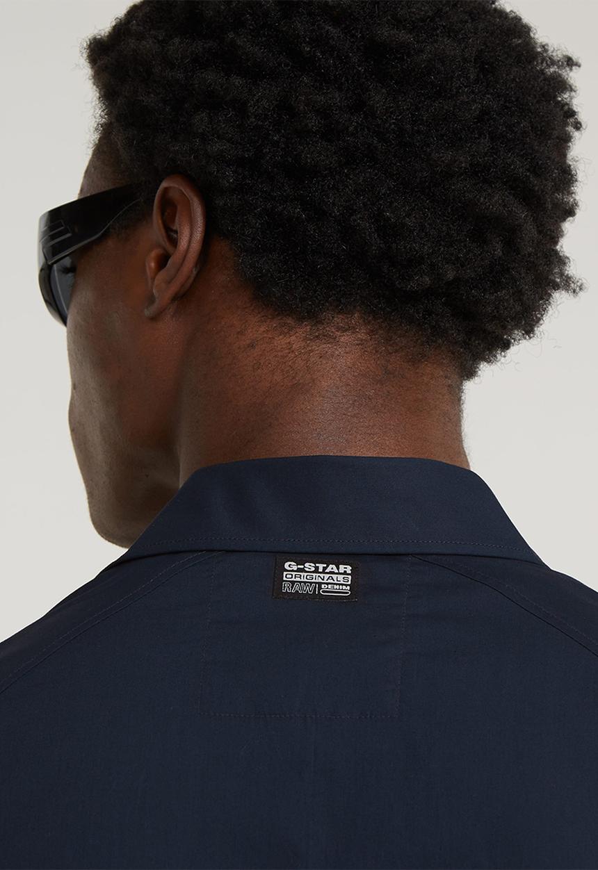 G-STAR - G4a slim shirt short sleeve manor poplin - salute