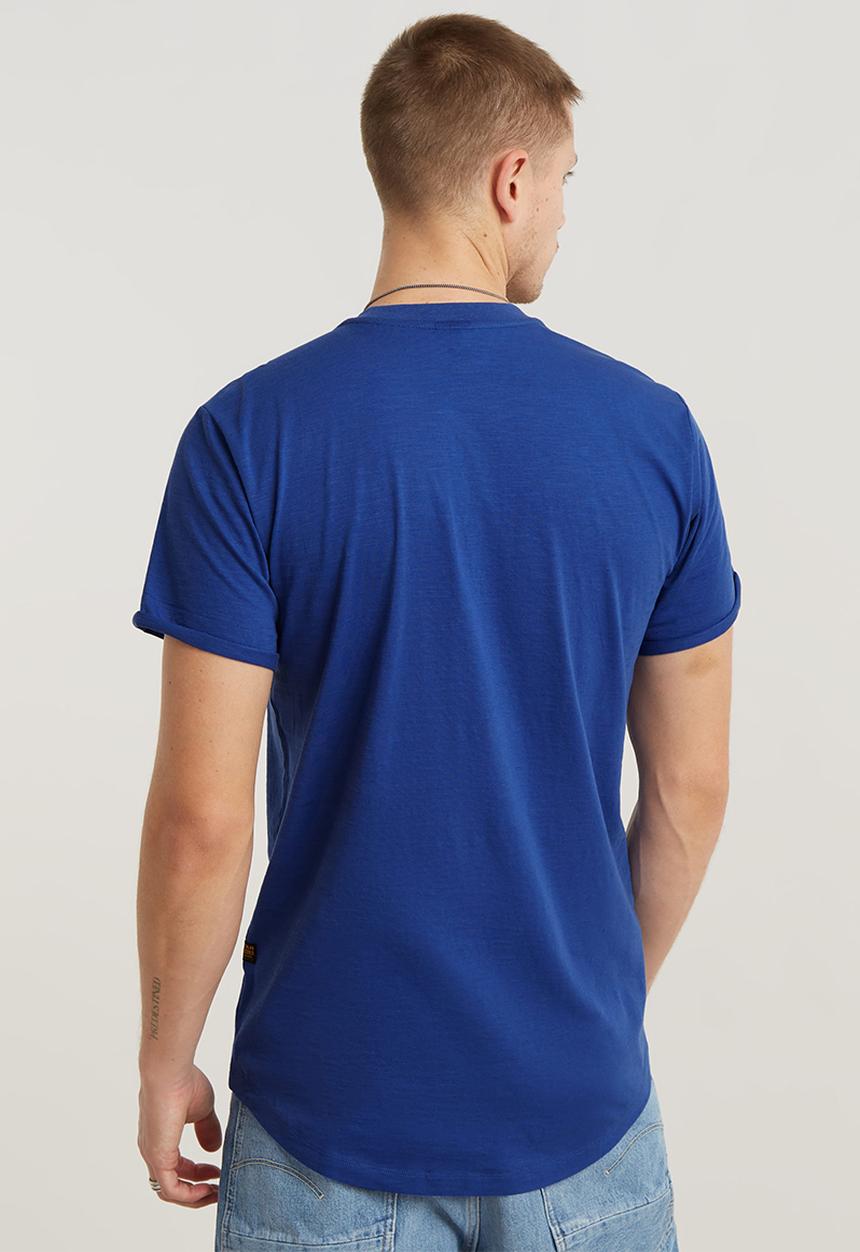 G-STAR - Hq oldskool logo lash r t compact slub jersey o - radar blue