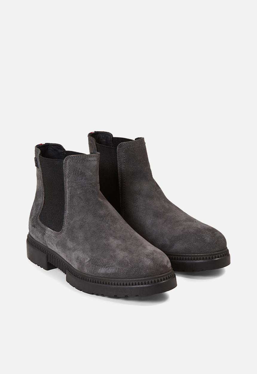 Tommy Hilfiger - Casual cleated suede chelsea - grey