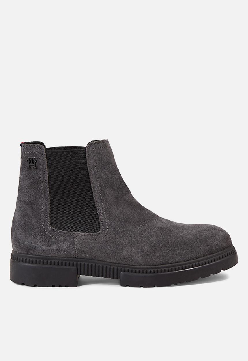 Tommy Hilfiger - Casual cleated suede chelsea - grey