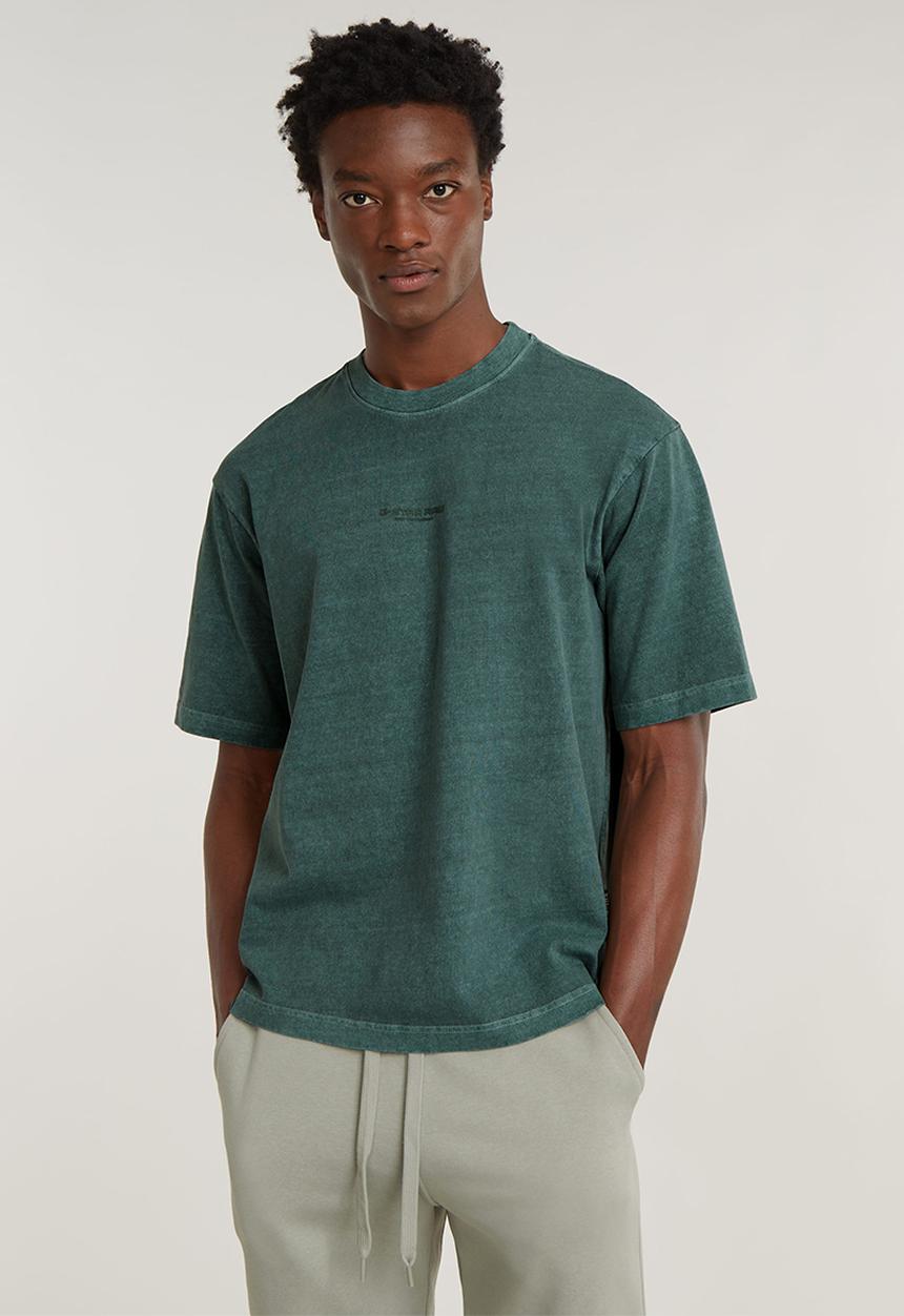G-STAR - Overdyed center chest boxy r t dry jersey o rfd - blue spruce gd