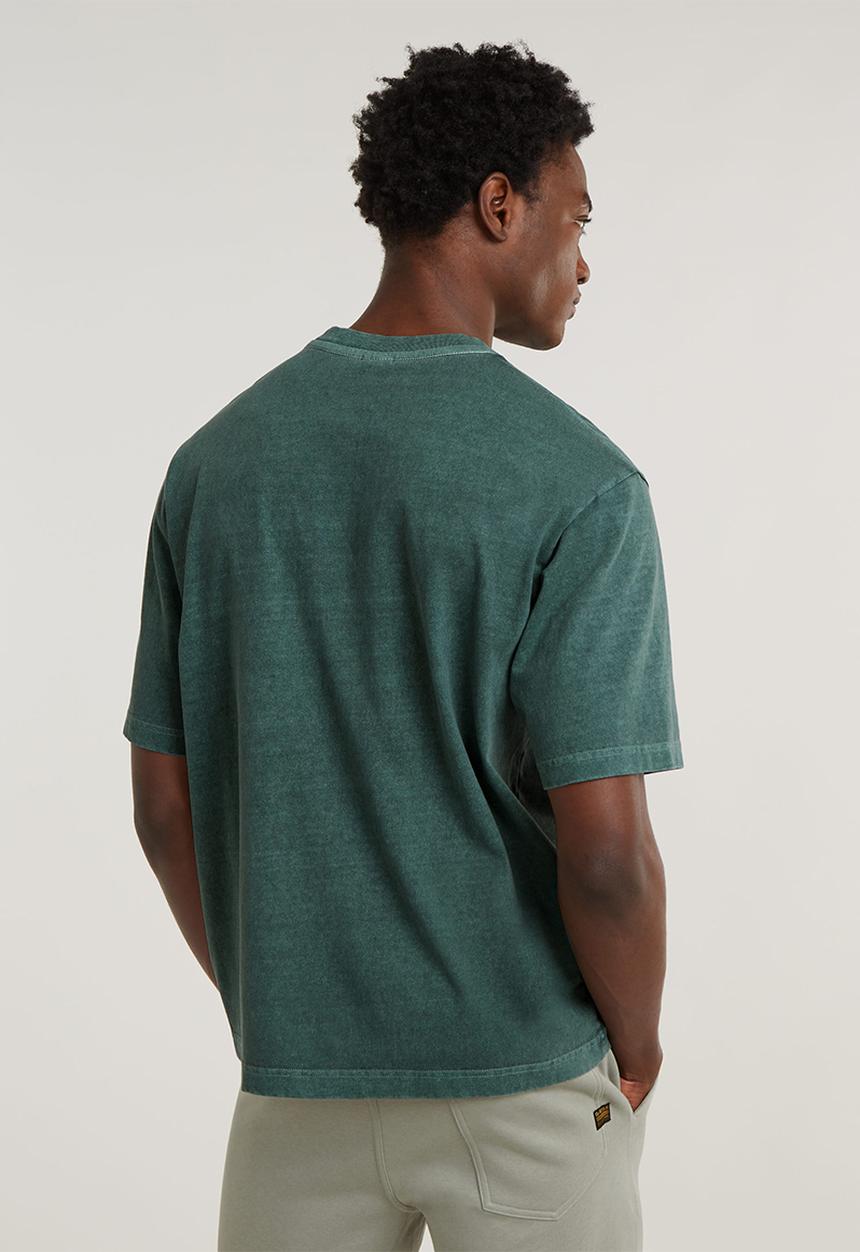 G-STAR - Overdyed center chest boxy r t dry jersey o rfd - blue spruce gd