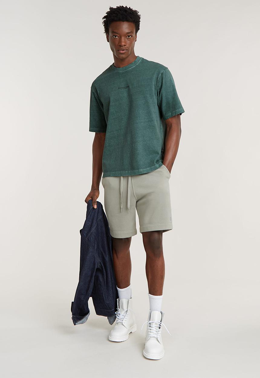 G-STAR - Overdyed center chest boxy r t dry jersey o rfd - blue spruce gd