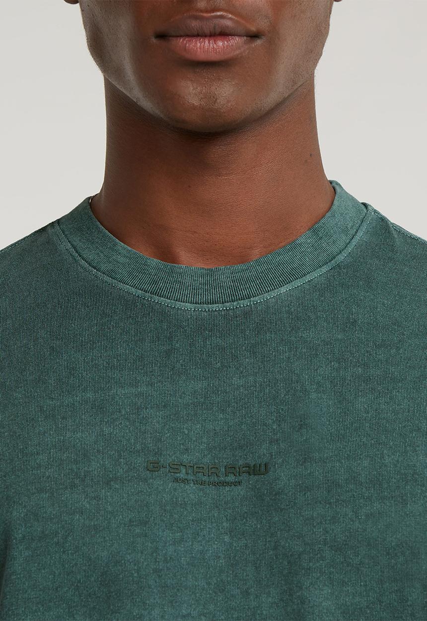 G-STAR - Overdyed center chest boxy r t dry jersey o rfd - blue spruce gd