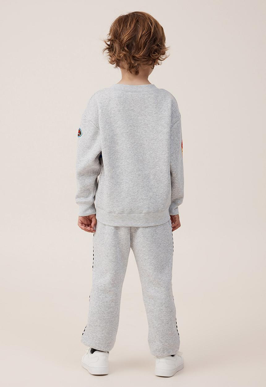 Cotton On - License marlo trackpant - lcn mat fog grey marle/hot wheels racing