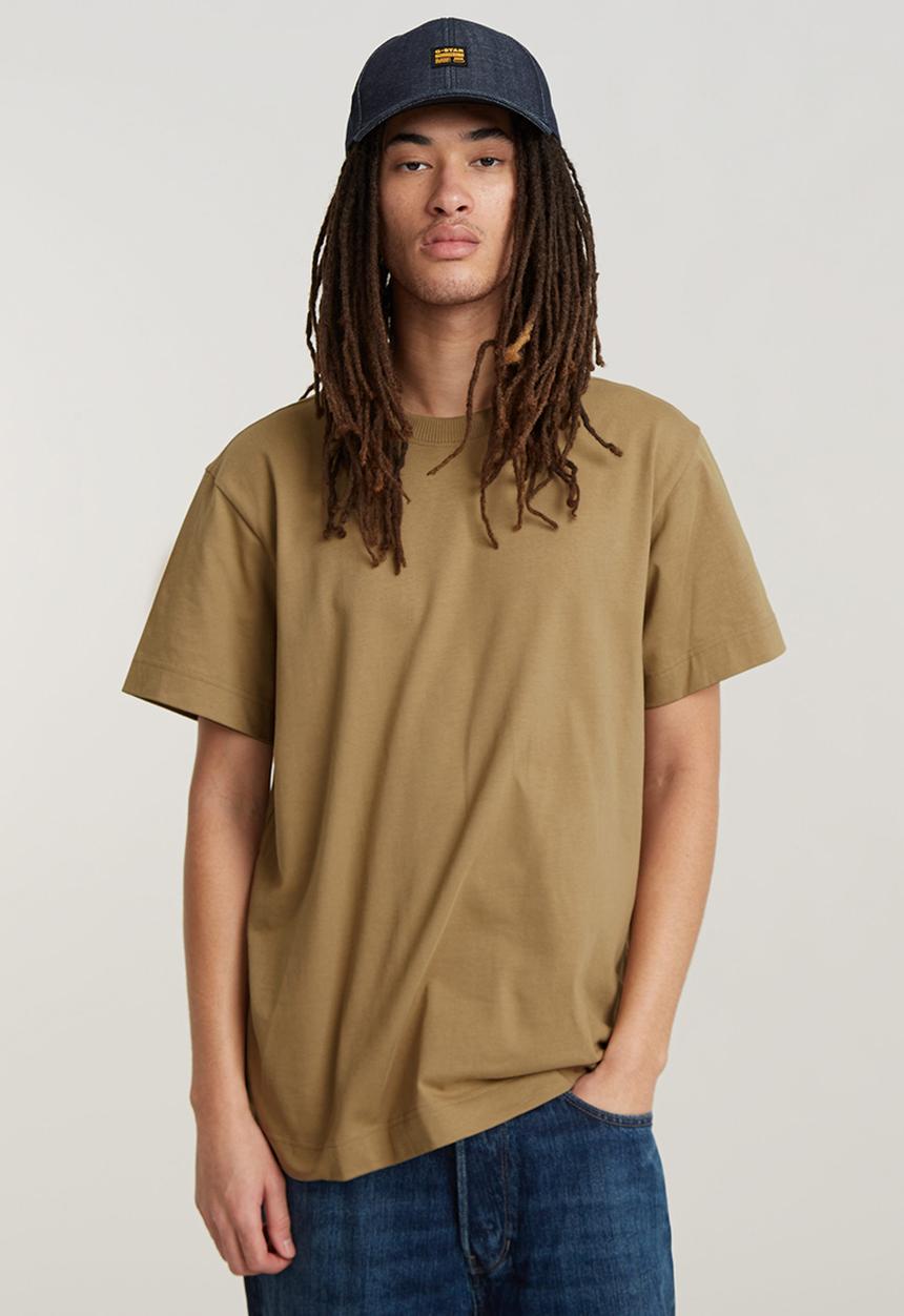 G-STAR - Essential loose r t signe jersey o - safari