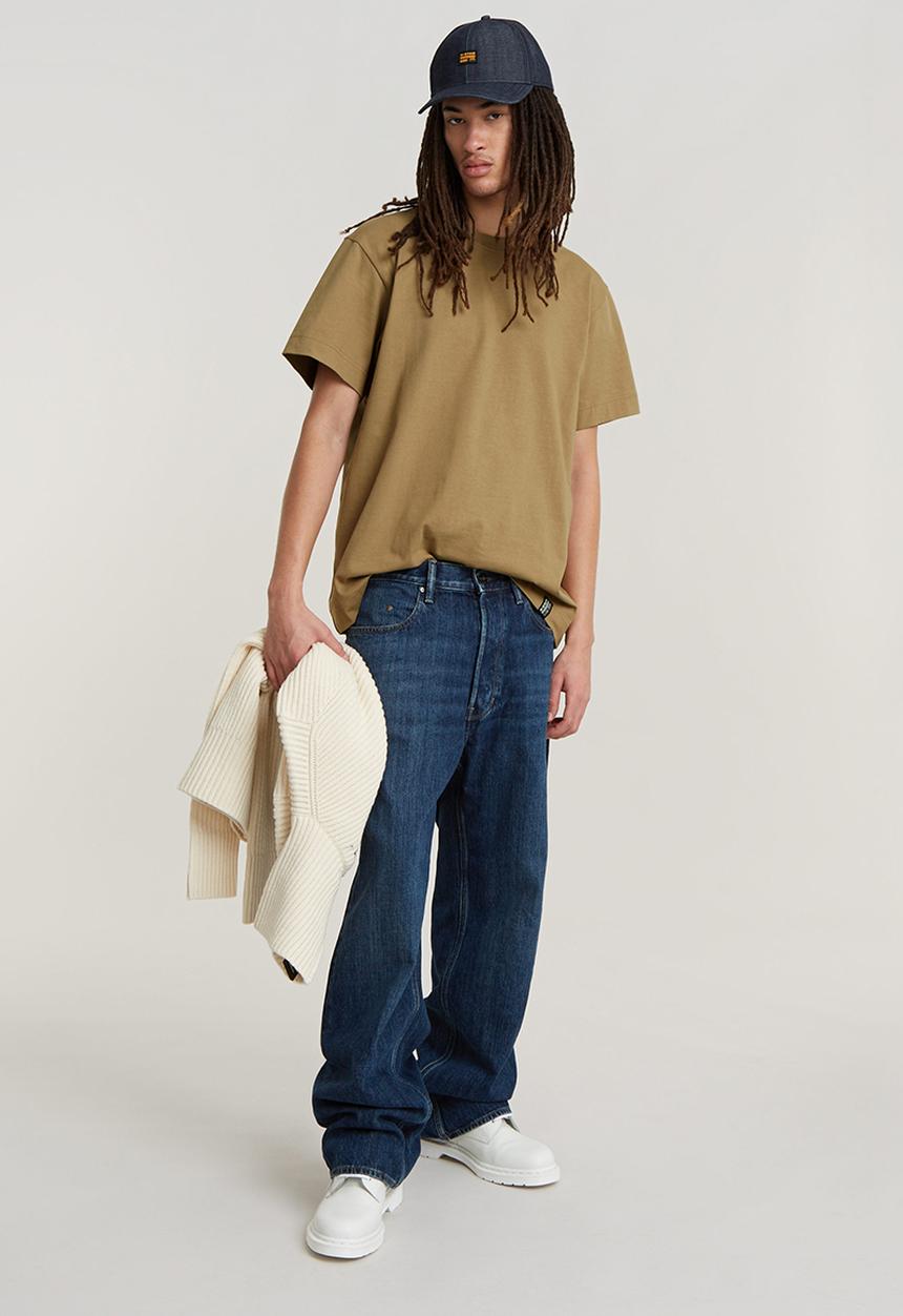 G-STAR - Essential loose r t signe jersey o - safari