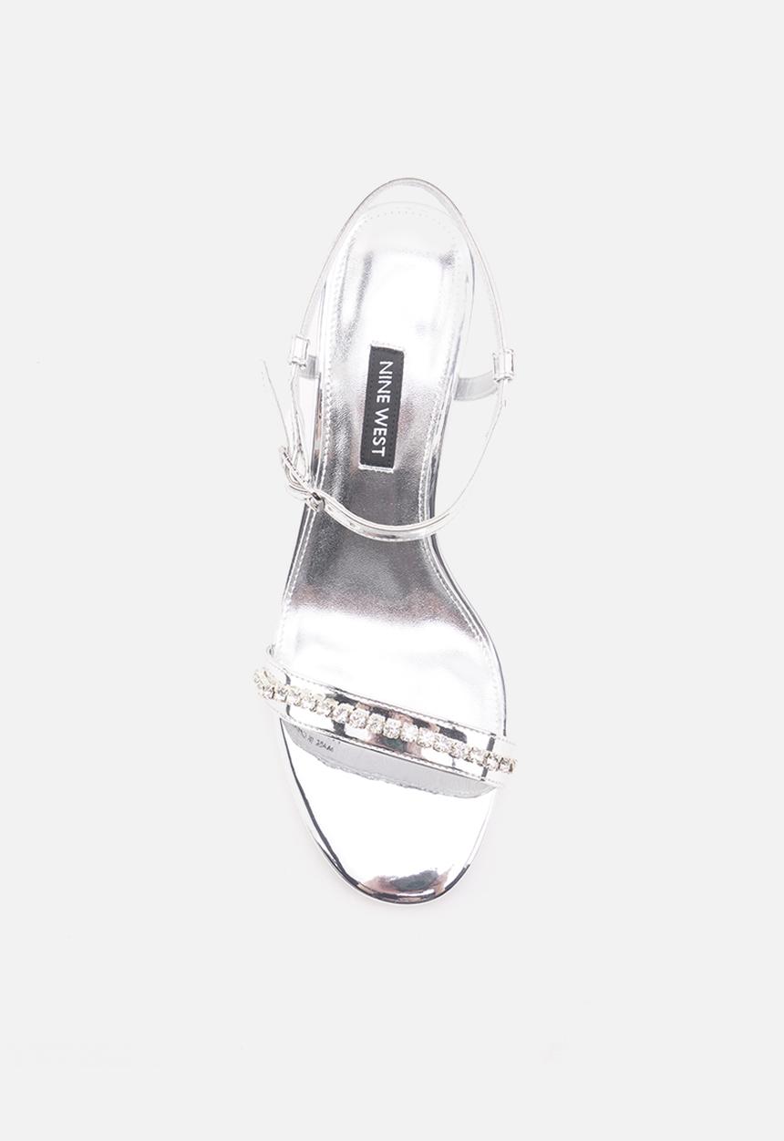 Nine West - Framan ankle strap heel - silver